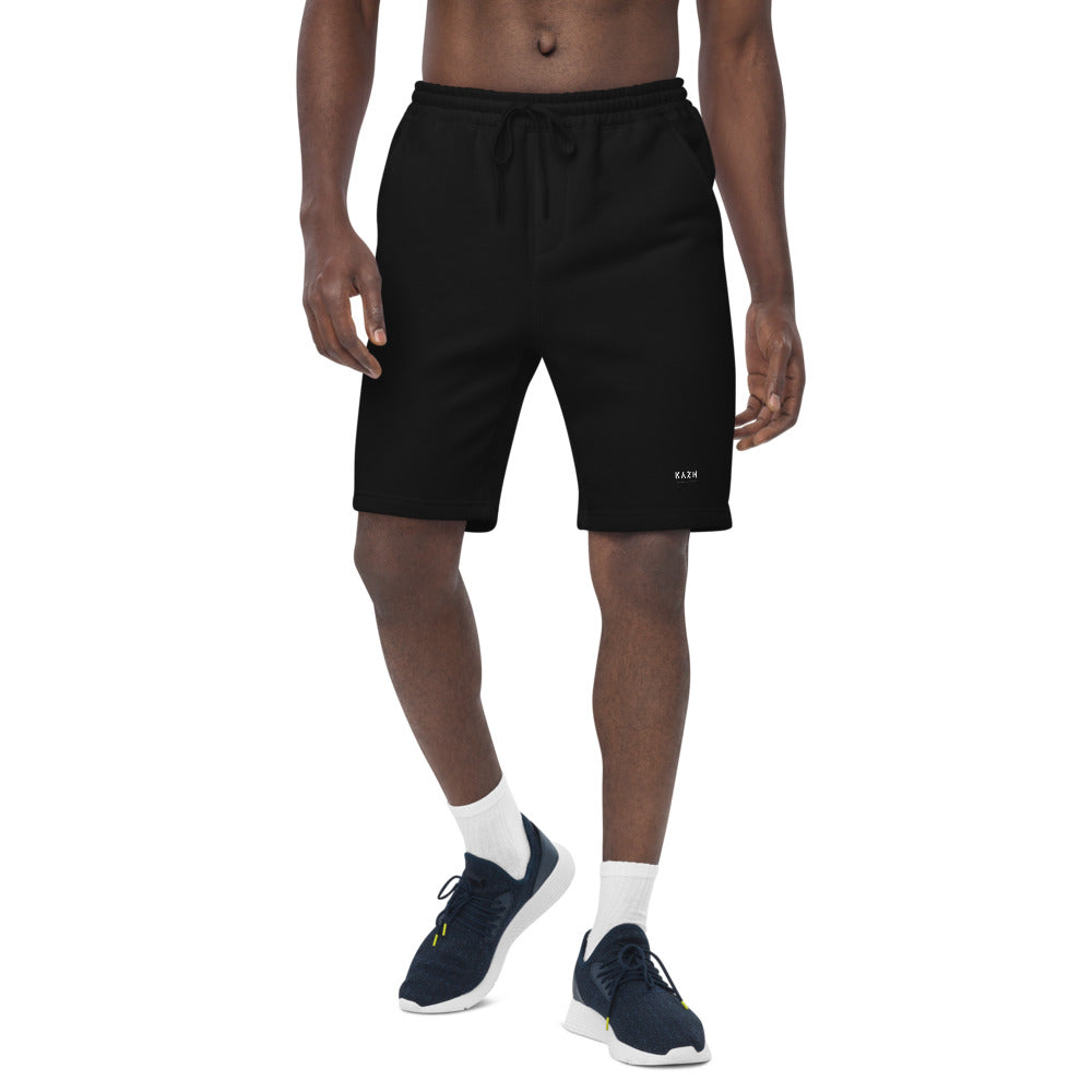 Black Men's fleece shorts